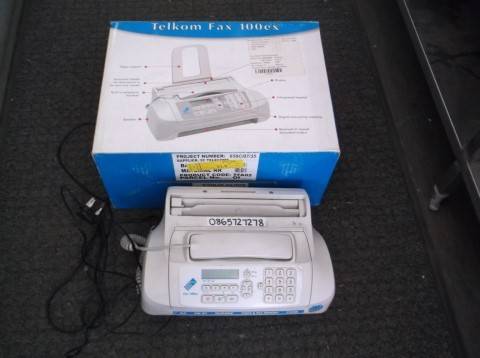 FAX MACHINE : TELKOM FAX 100ex ( INSURANCE CLAIM SALVAGE ) PLAIN A4 PAPER